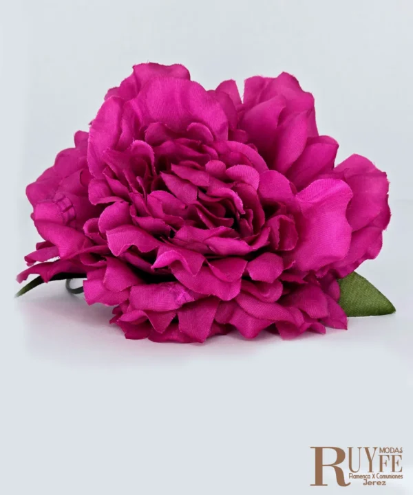 Flor peonia flamenca color Buganvilla