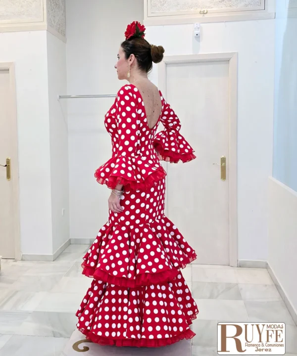 Traje de flamenca Rafaela color liso