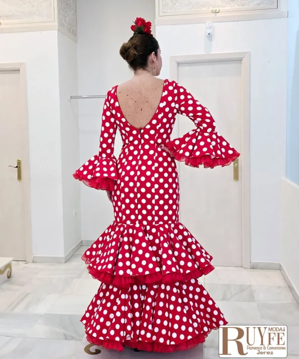 Traje de flamenca Rafaela color liso