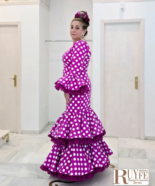 Traje de flamenca Rafaela color liso