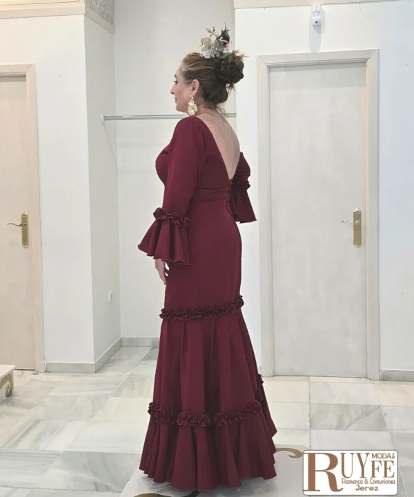 Traje de flamenca Sole color liso