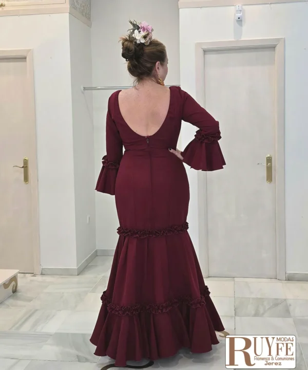 Traje de flamenca Sole color liso