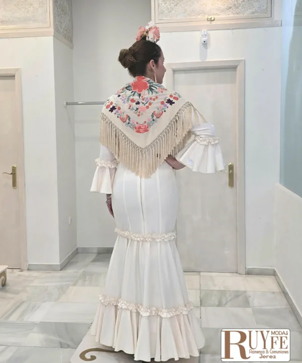 Traje de flamenca Sole color liso