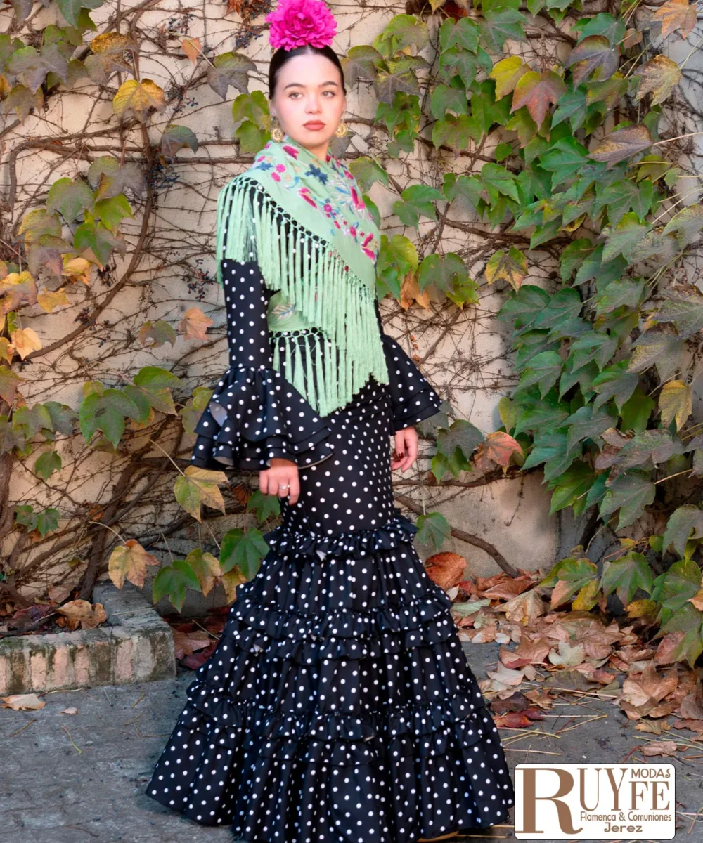 Traje de flamenca Alegría color liso
