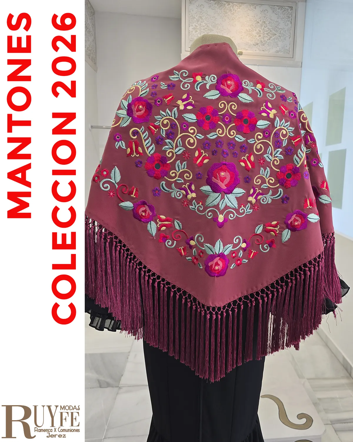 Mantón flamenco color Kisquilla