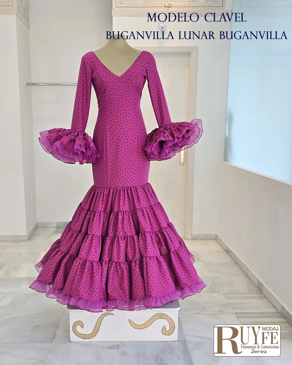 Traje flamenca Clavel - Imagen 5