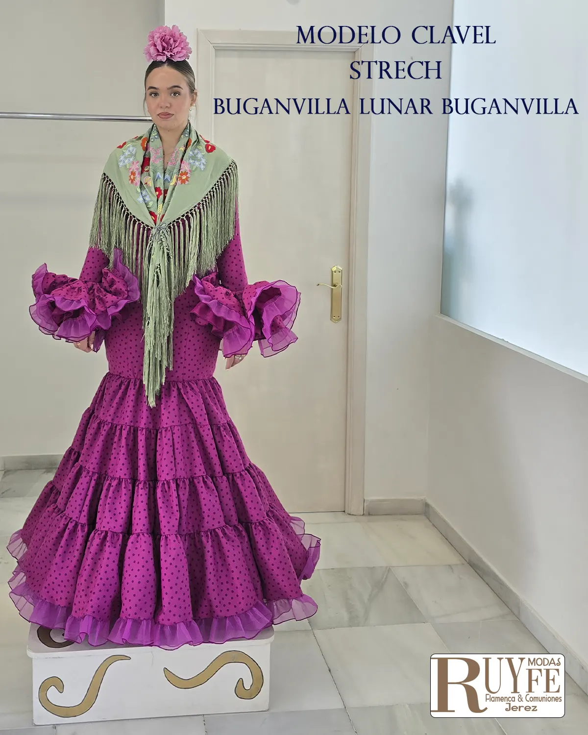Traje flamenca Clavel - Imagen 6