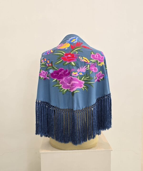 Mantón modelo Primavera color ducado